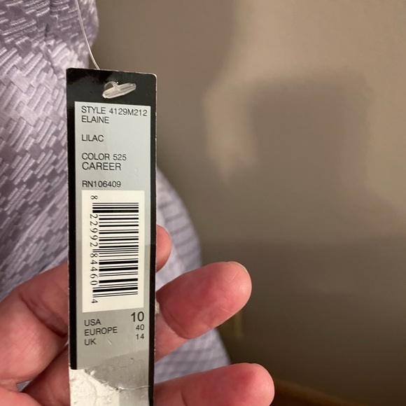 Tahari lilac shift dress size 10 - Picture 4 of 7